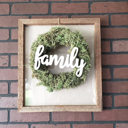 farmhouse wreath frame