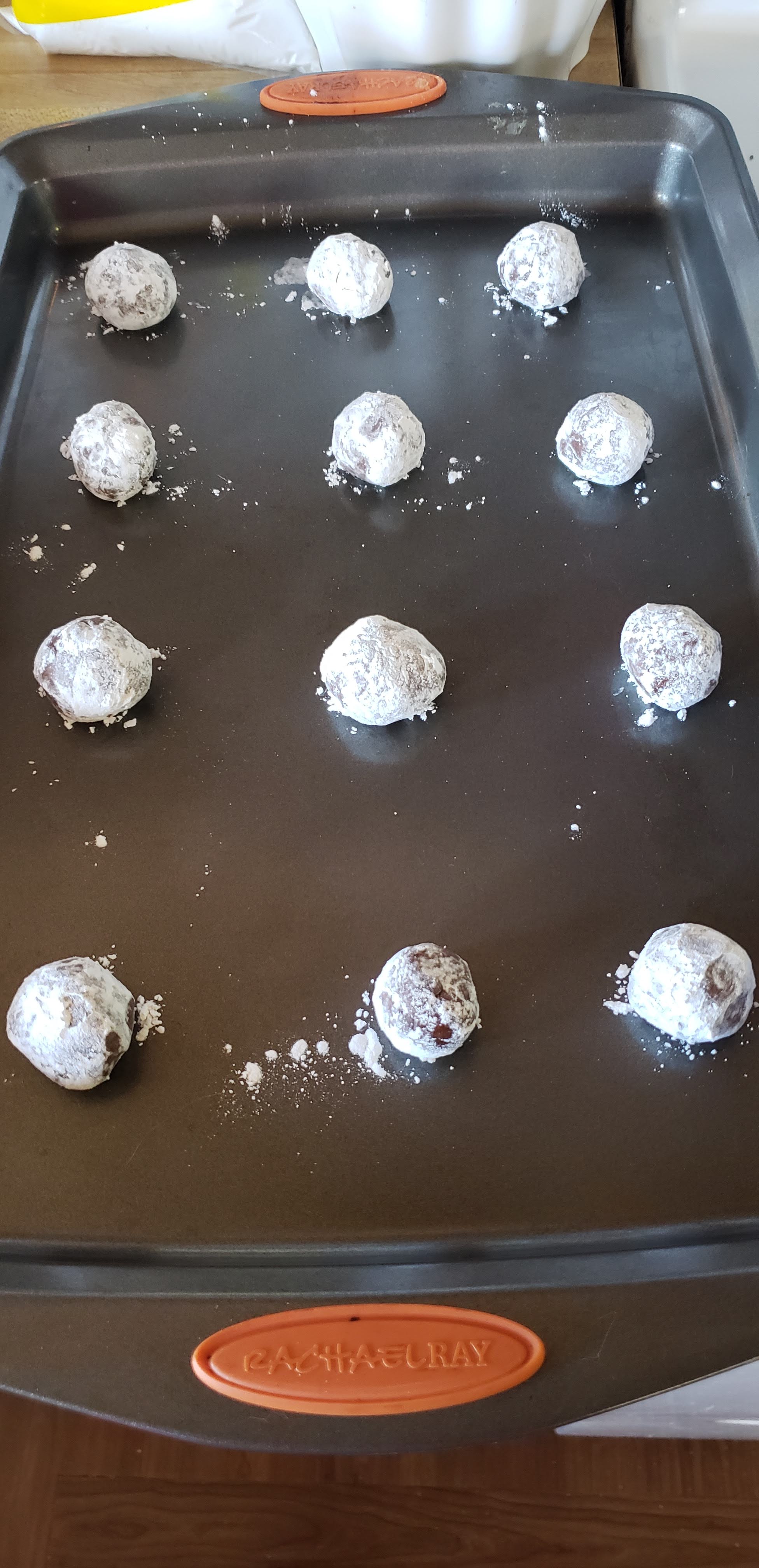 Roll the cookie dough into balls