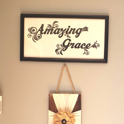 DIY Farmhouse Amazing Grace Sign