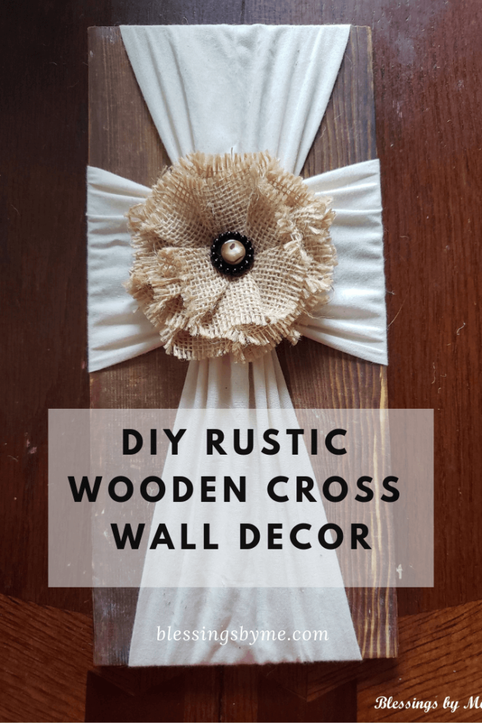 DIY Rustic Wooden Cross Wall Decor