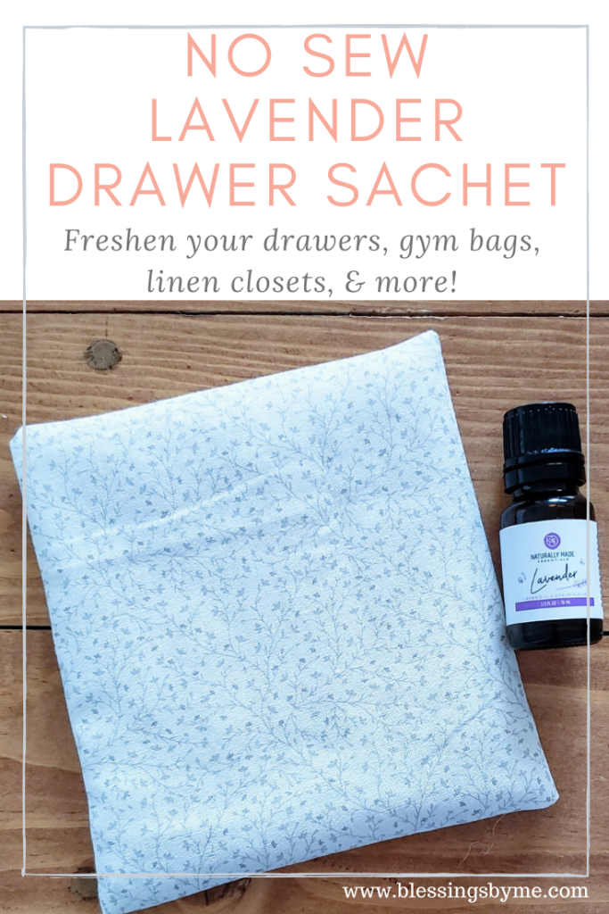 No Sew Lavender Drawer Sachet
