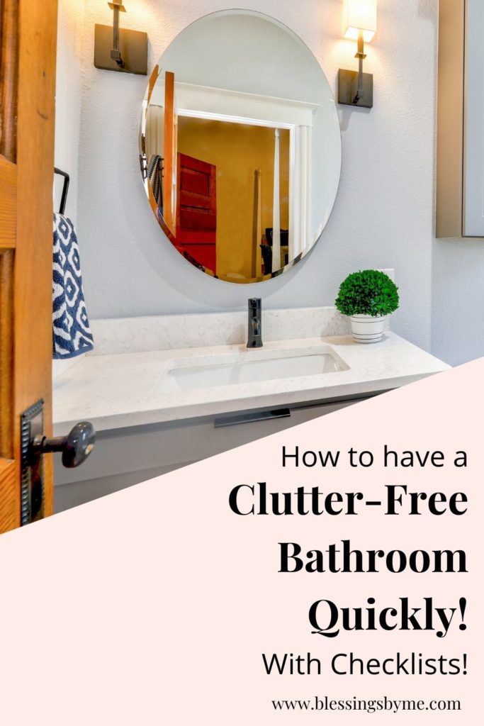 clutter-free bathroom