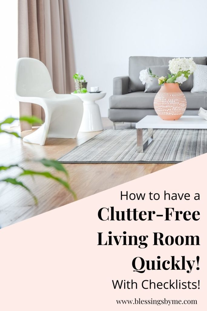 clutter-free living room