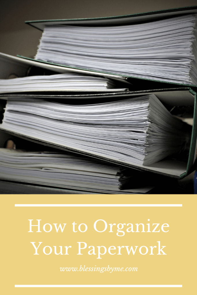 Organize Your Paperwork