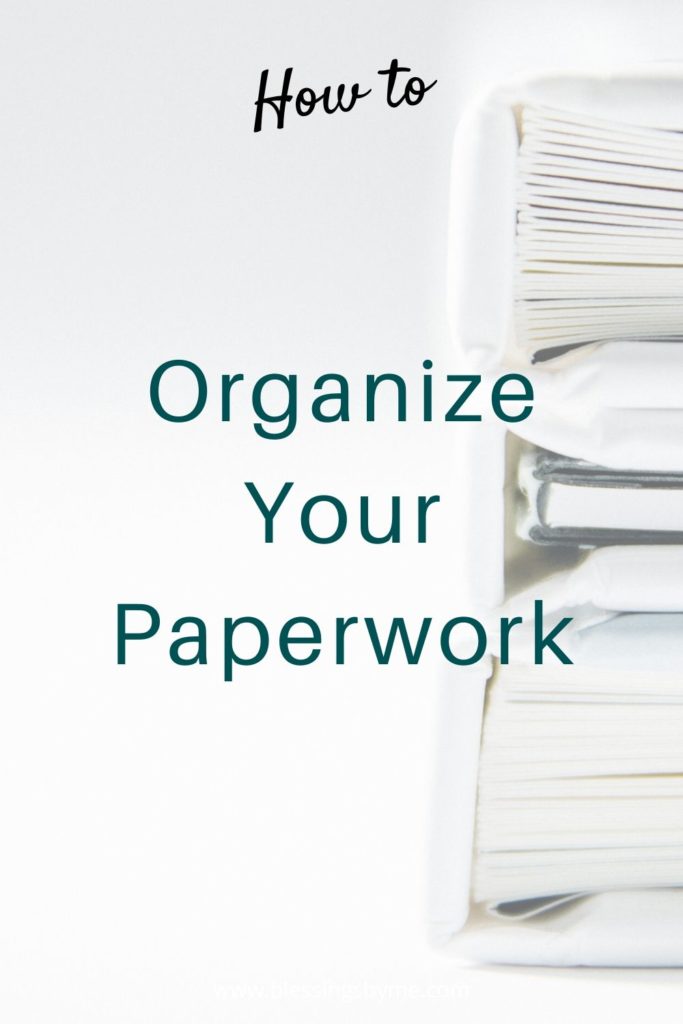 organize your paperwork