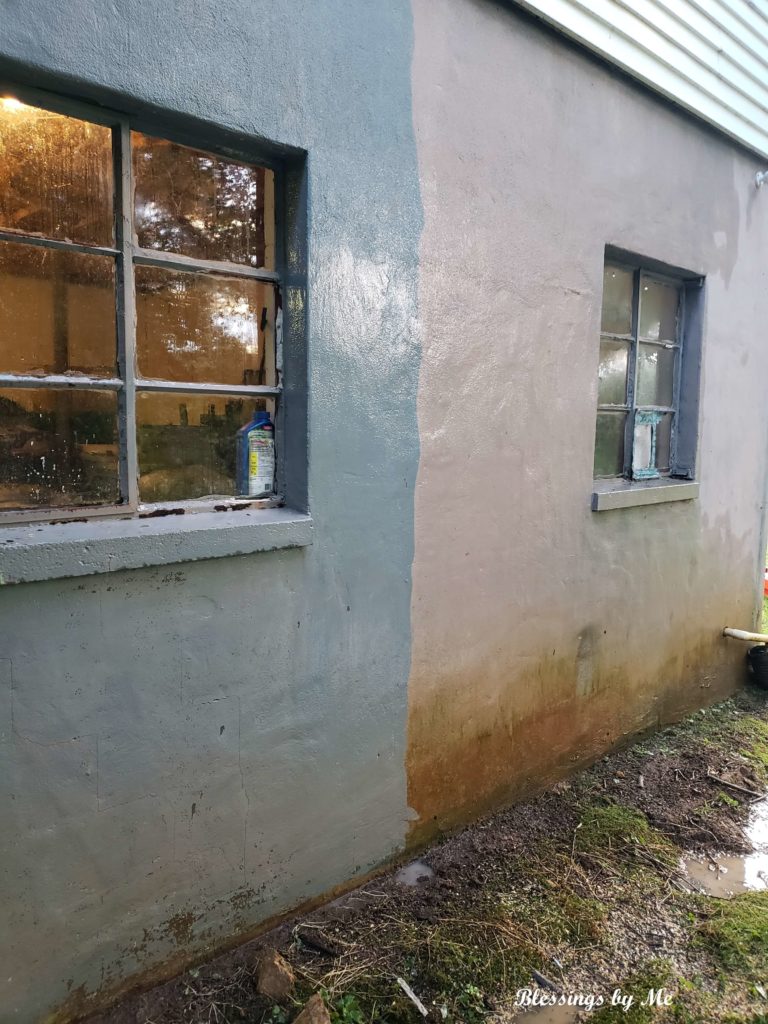 Before and After Pressure Washing