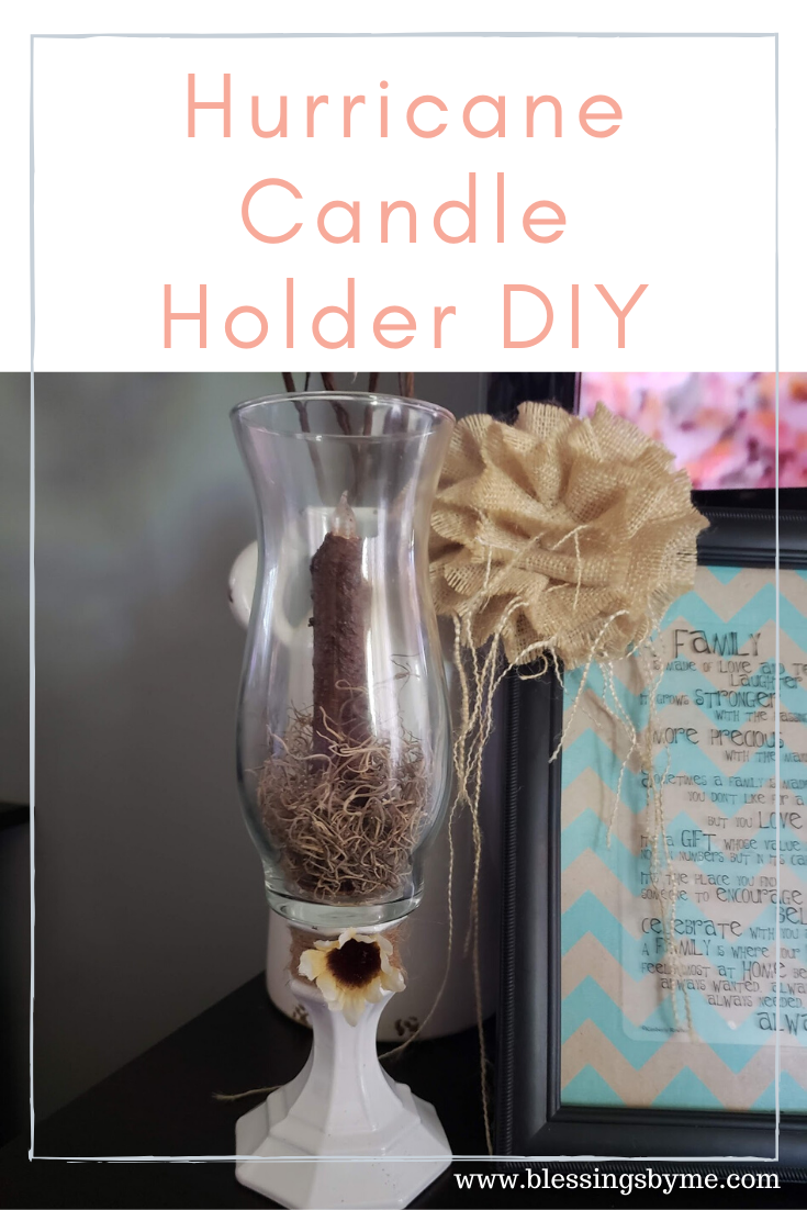 Hurricane Candle Holder Dollar Tree DIY Blessings by Me Dollar Tree