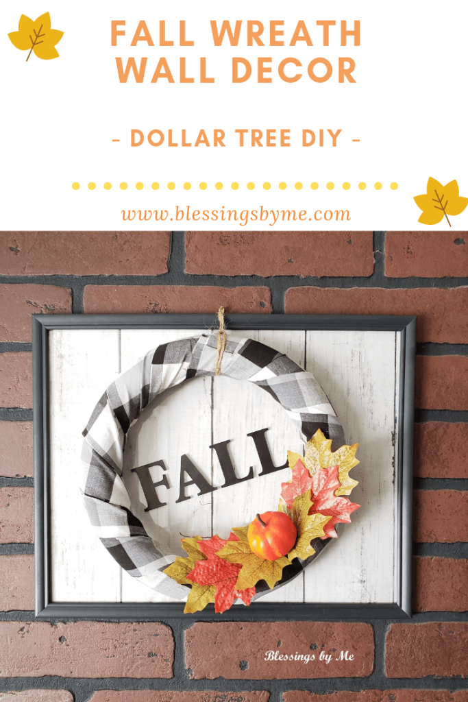 Fall Wreath Wall Decor Pin