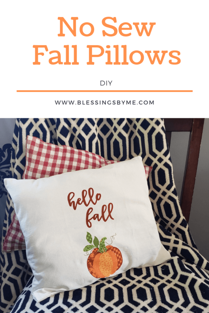 No Sew Fall Pillows