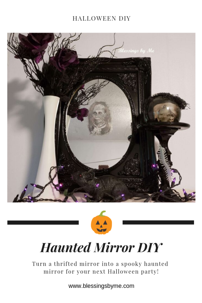 Haunted mirror DIY Pin