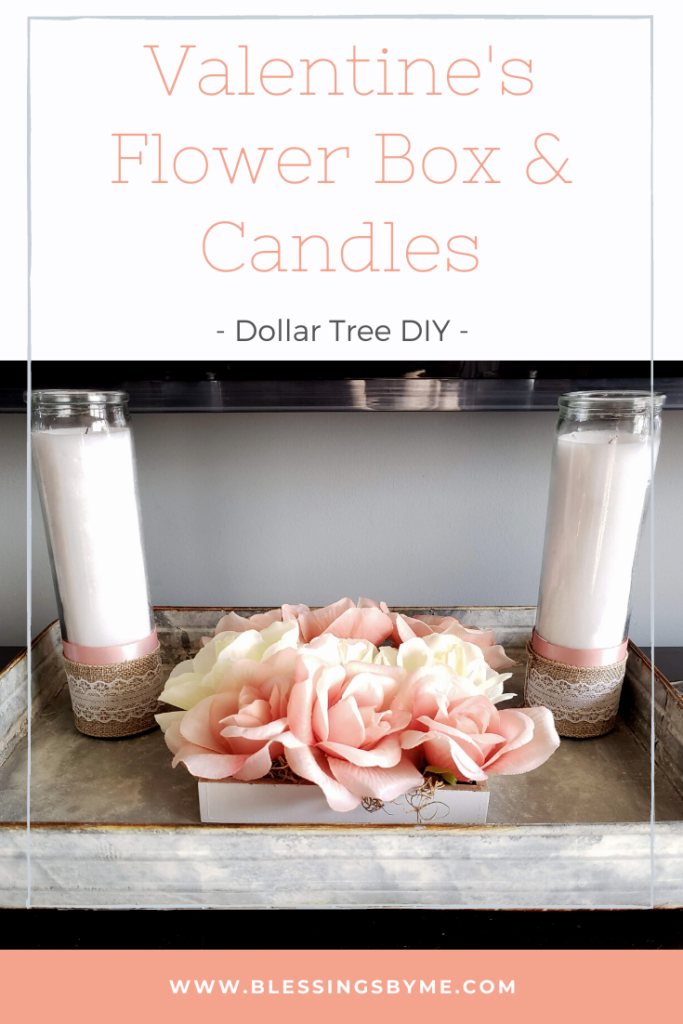 Valentine's Flower Box and Candles