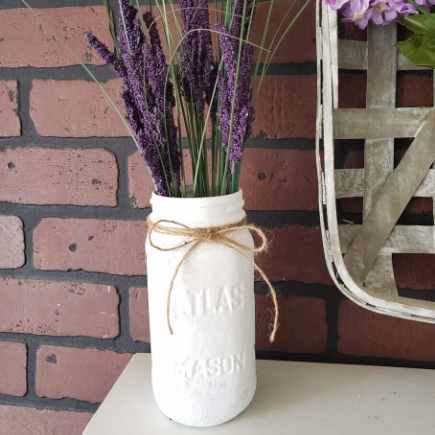 Farmhouse Mason Jar Vase