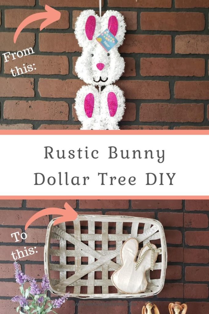 Rustic Bunny Dollar Tree DIY