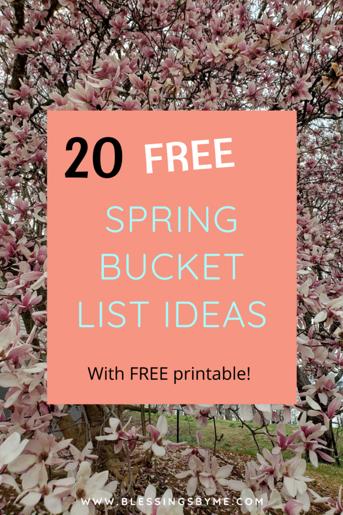 20 Free Spring Bucket List Ideas 