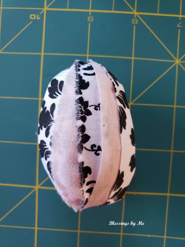 fabric covered Easter eggs