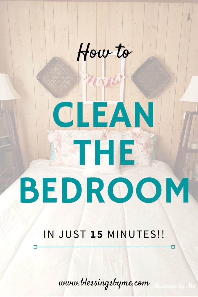 Clean the bedroom in just 15 minutes