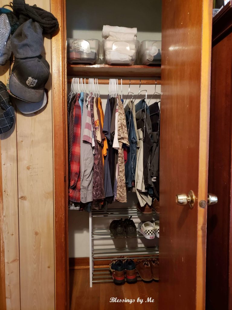 Organizing a small closet
