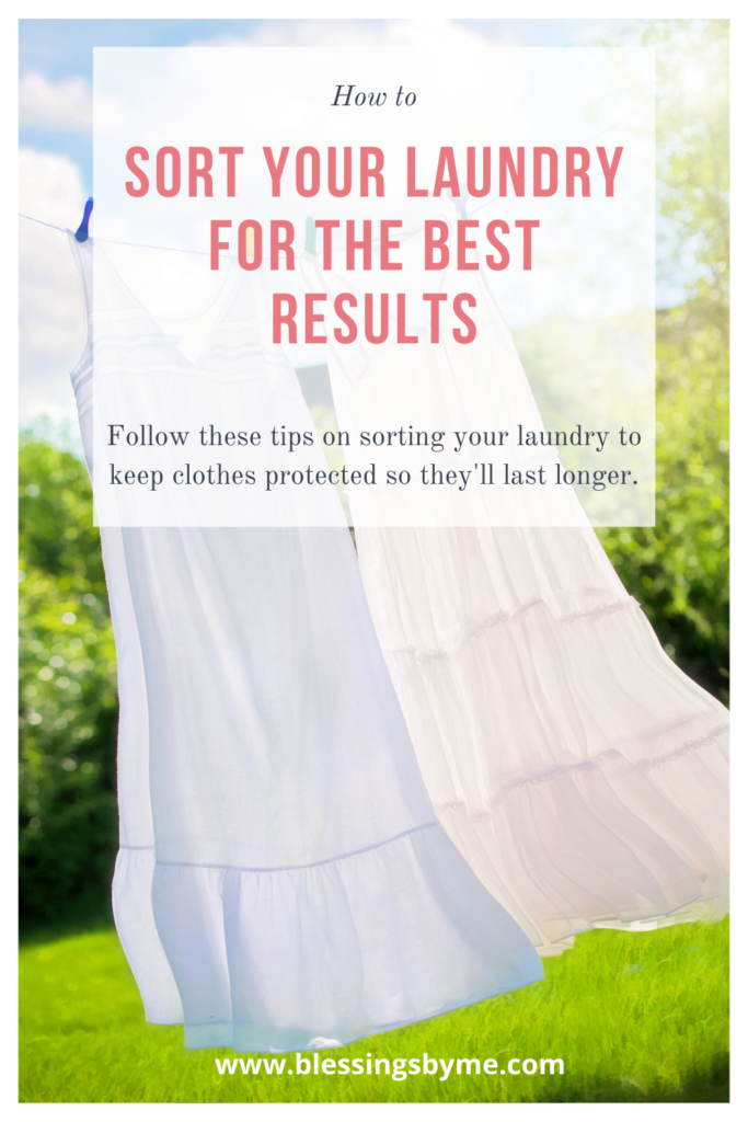 sorting your laundry for the best results