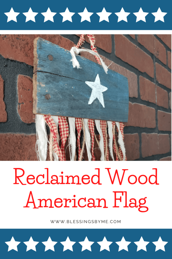 reclaimed wood American flag
