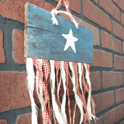 reclaimed wood American flag
