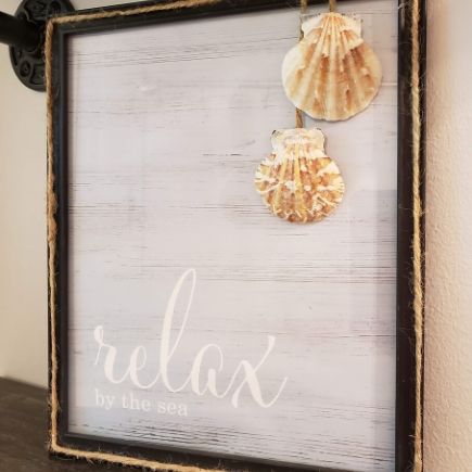Seashell Picture Frame (Dollar Tree DIY)