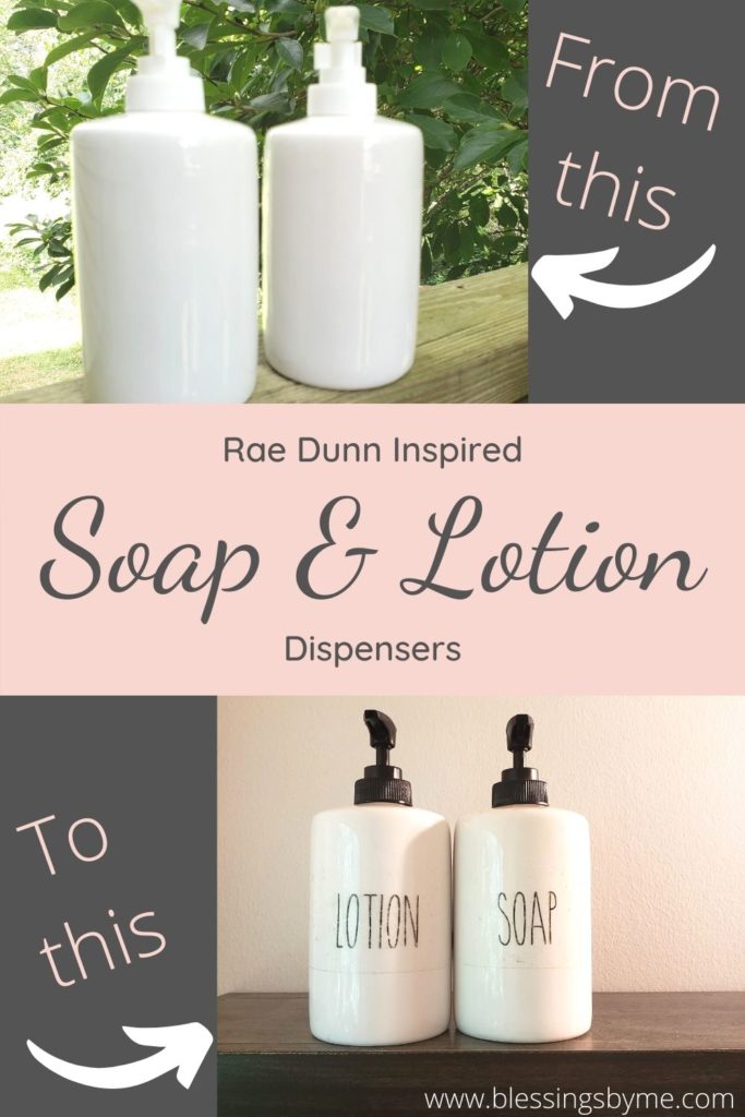 Rae Dunn Inspired Soap & Lotion Dispensers