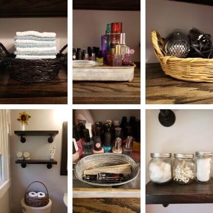 how to organize a small bathroom