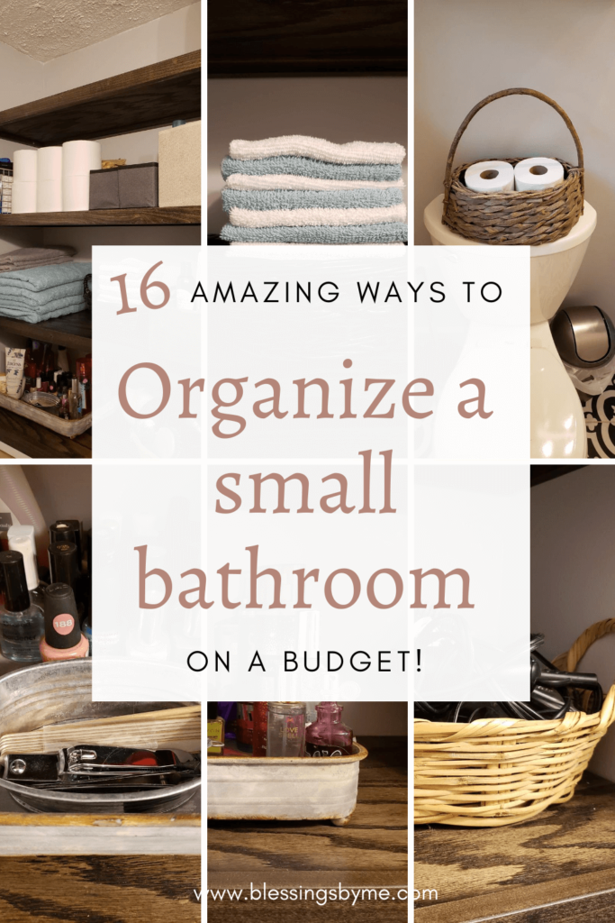 how to organize a small bathroom pin