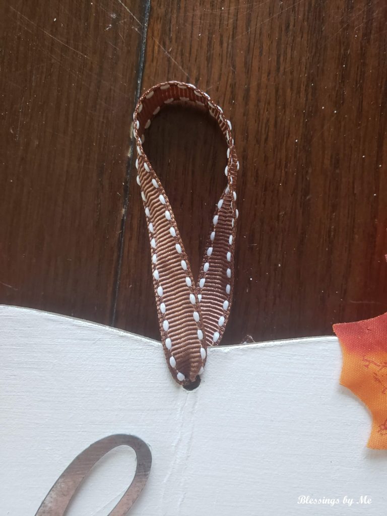 add ribbon for hanging