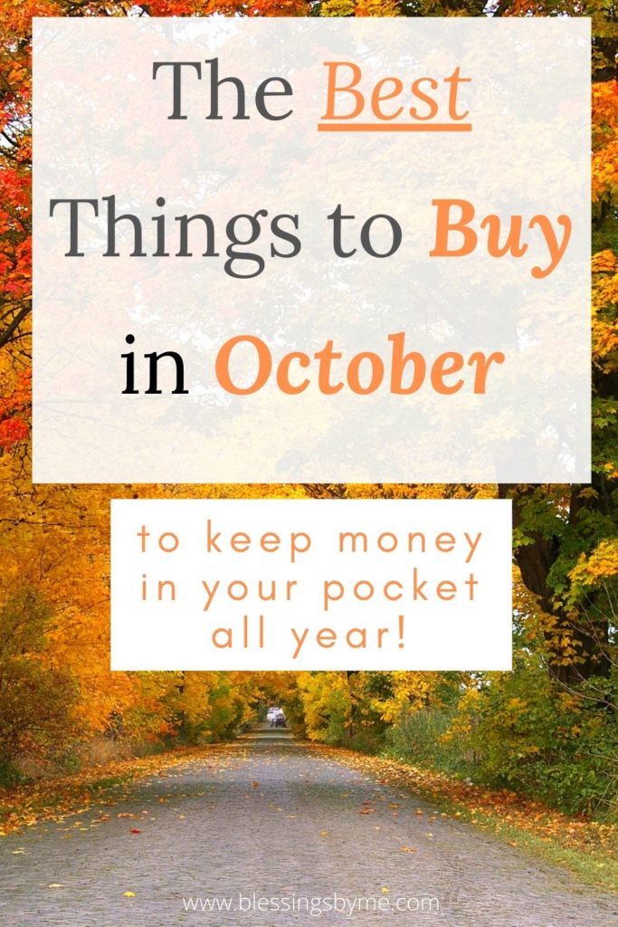best things to buy in October