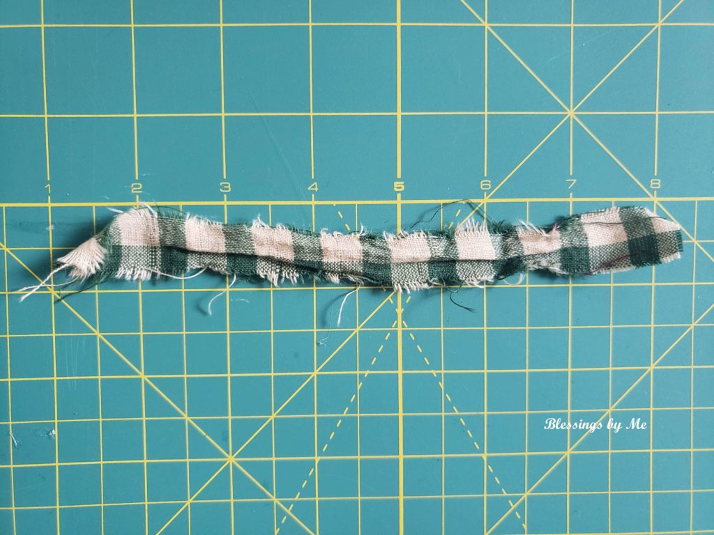 step 2 - cut fabric strips