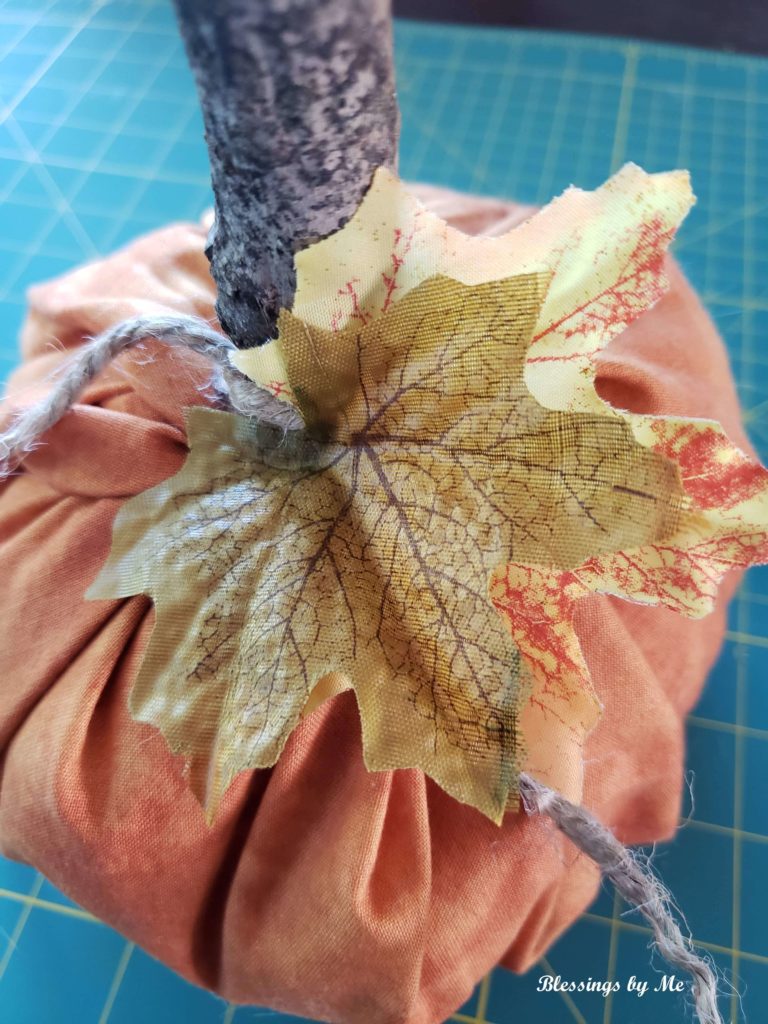 step 8 - glue on leaves