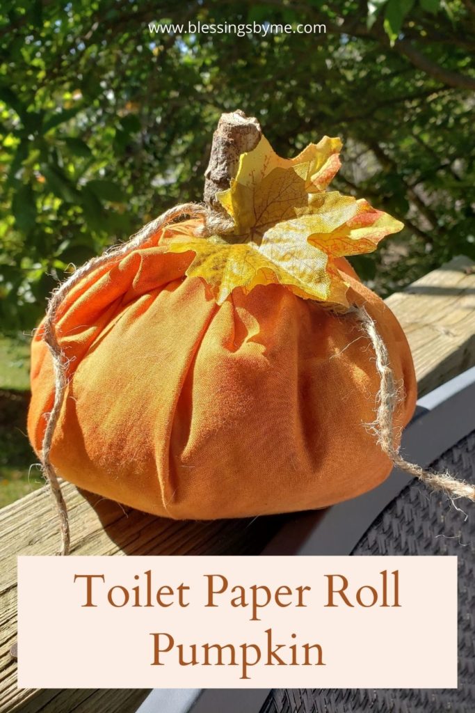 toilet paper roll pumpkin