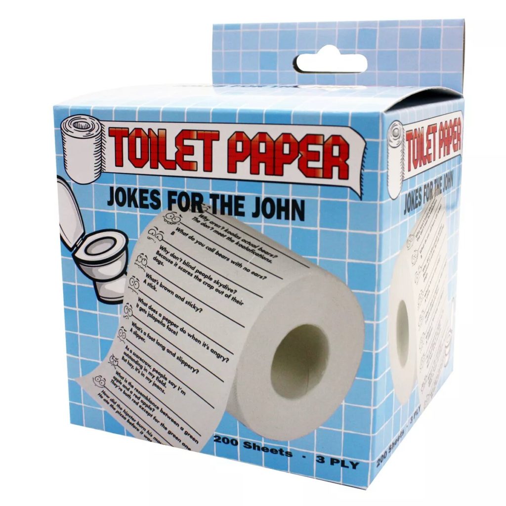 toilet paper jokes - gift ideas for teen boys