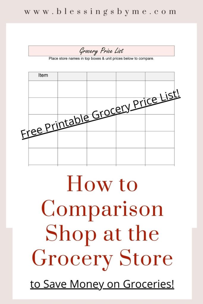 How to Comparison Shop at the Grocery Store