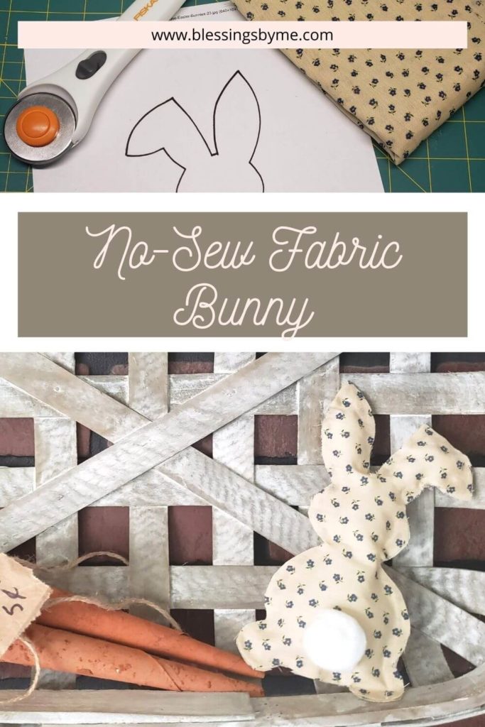 No-Sew Fabric Bunny