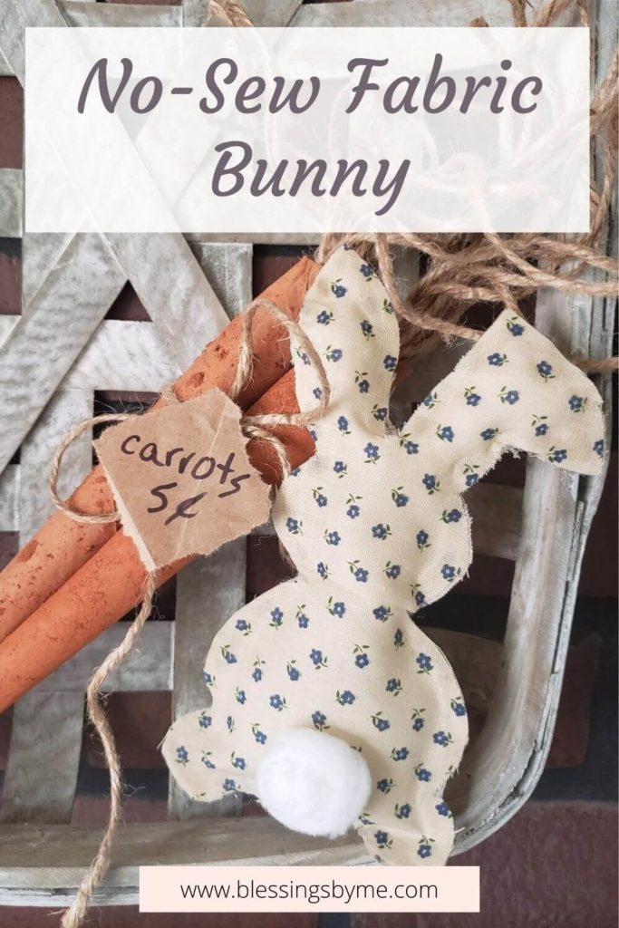 No-Sew Fabric Bunny