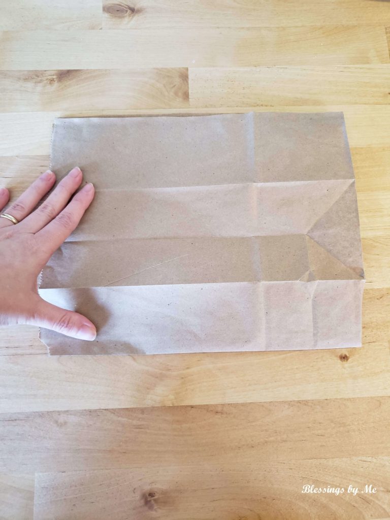 Step 2 - fold the bag in half