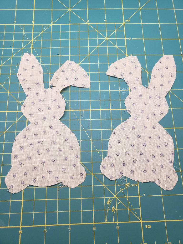 step 2 - cut out the bunny