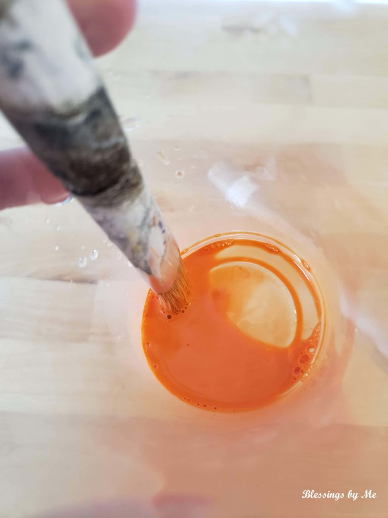 mix paint with water