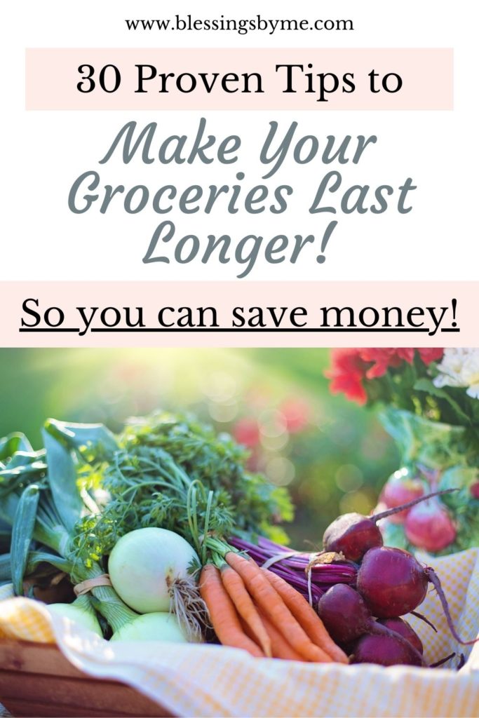 tips to make your groceries last longer