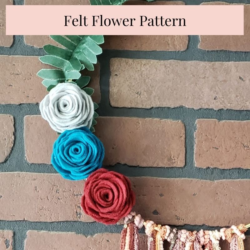 felt flower pattern