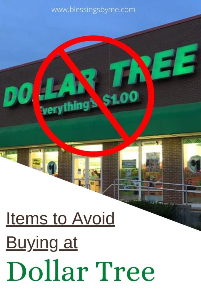 Items you shouldn't buy at Dollar Tree