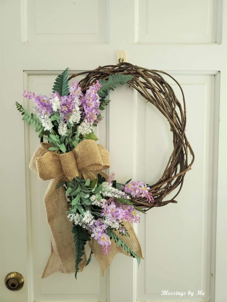 DIY grapevine wreath