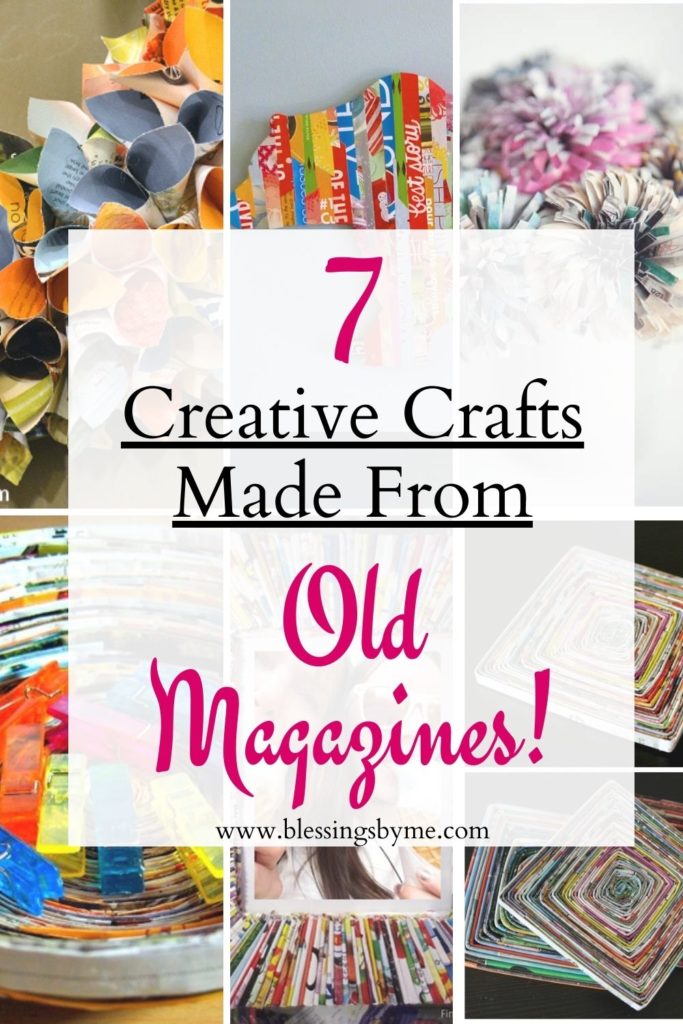 creative crafts using old magazines