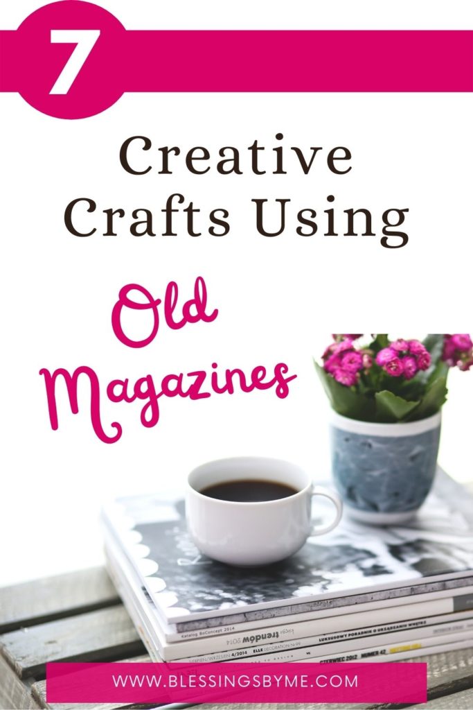 creative craft using old magazines